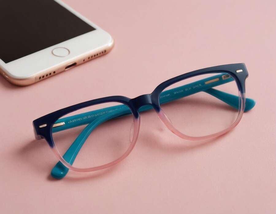 Women's Pink Rimmed Glasses