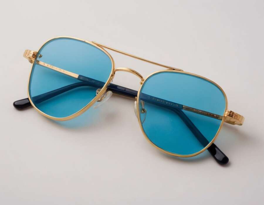 Women's Gold Rimmed Glasses