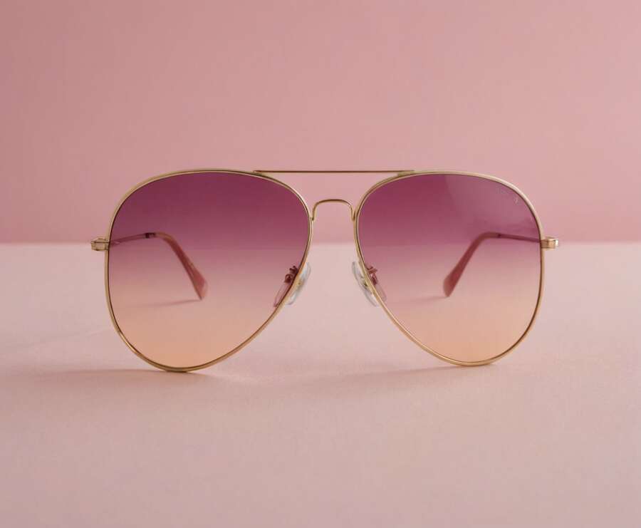 Gold Aviators for Women